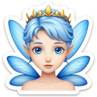 Blue eyed fairies  sticker