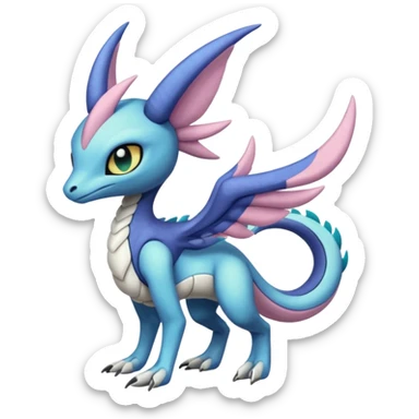 Meloetta-Sergal-Cresselia-Palkia-Stitch-Fakémon-creature-hybrid sticker