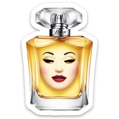 miss dior parfume sticker