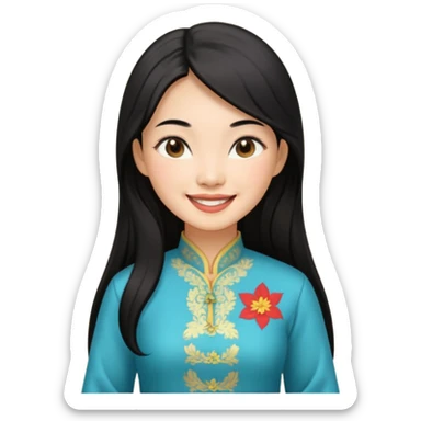 vietnamese woman sticker