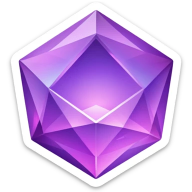 holographic purple form sticker