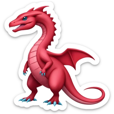 Badass cool salamence-salazzle-hybrid, full body sticker