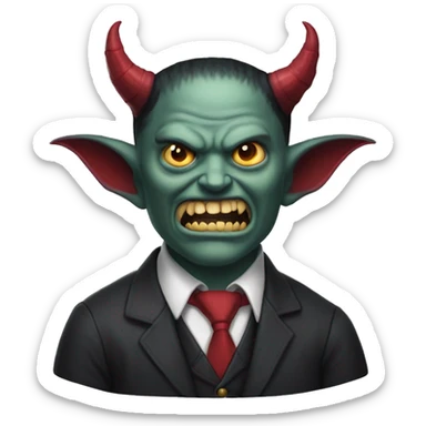 Beelzebub gula devil sticker