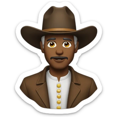 cowboy reverend sticker