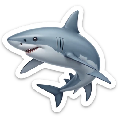Shark whale sticker