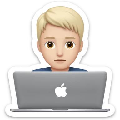 video meeting via laptop sticker