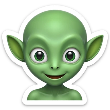 I want you to create an alien just like kaddu from movie koi mil gya sticker