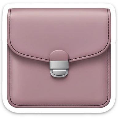 Wallet (closed) – Dusty Mauve, the width and height of wallet must be equal in size sticker