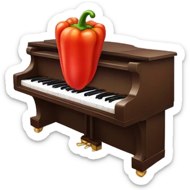 https://www.emojis.com/emoji/red-bellpepper-oeojAZUfnW6 on https://www.emojis.com/emoji/piano-kmBxrMiq4M1  sticker