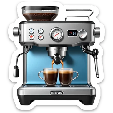 Brevilla barista pro espresso machine sticker
