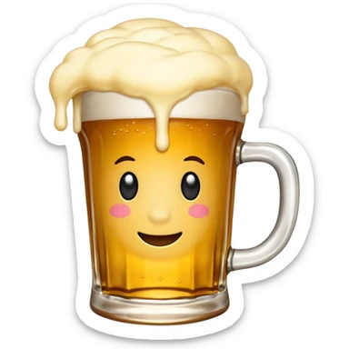 Créame un emojic relacionado con estos 👍🏼🍺 sticker