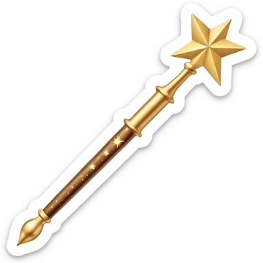 modern magic wand creating perfect schedule with sparkles, 3D elegant style, golden glow, clean aesthetic sticker