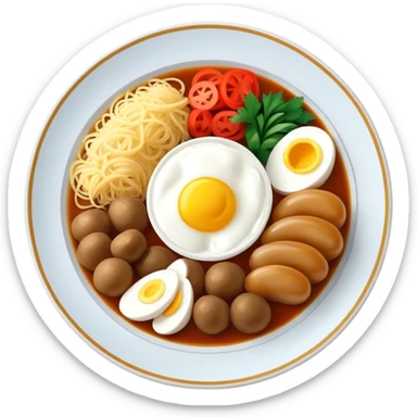 Kazakh food sticker