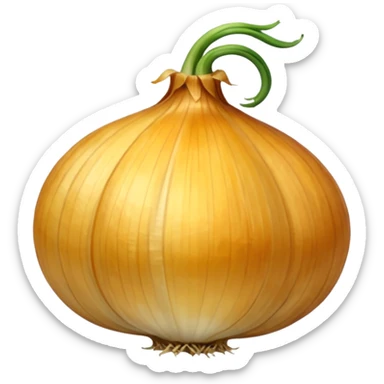 dried yellow onion  sticker