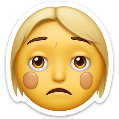 sad emoji with bruise under eye
no i would like skmilar to smiling face holding up tearsnot tears just bruise🥹this wmoji but with one bruise instead of tears sticker