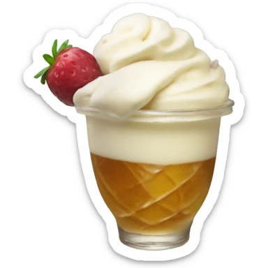 Kombucha ice cream float  sticker