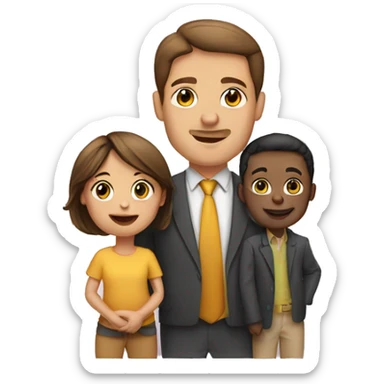 Husband, wife and little boy infant sticker