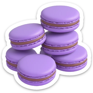 soft purple macaroons sticker
