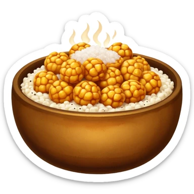 Roasted makhana bowl sticker