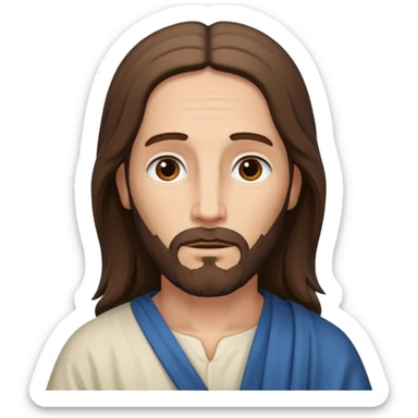 Jesús de Nazareth con la frase amén sticker