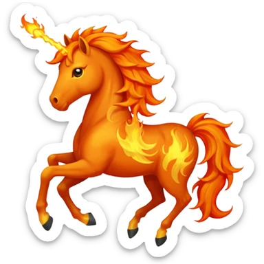 fire horse sticker