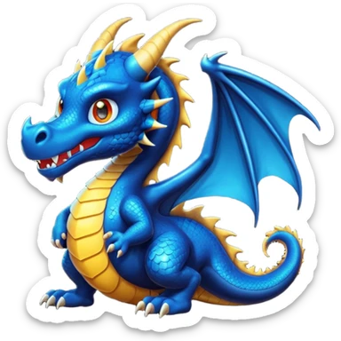 Un dragón furia nocturna mirando de frente animado  sticker