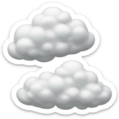 Clouds sticker