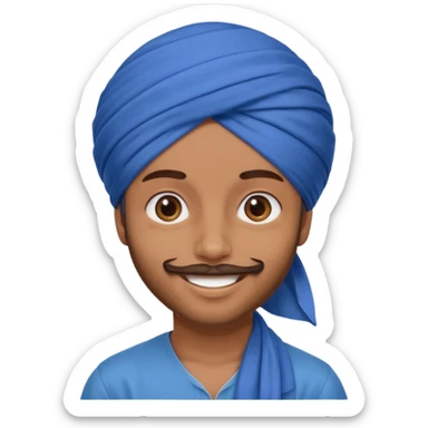 Sardar boy wearing turban  sticker