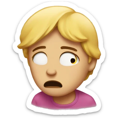 Crying heartbreak  sticker