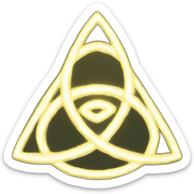Triquetra with light sticker