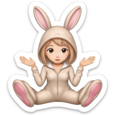 Bunny girl anime sticker