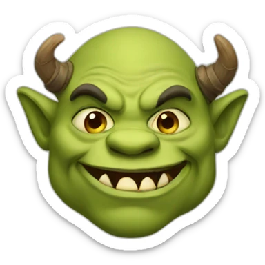 srek the ogre sticker
