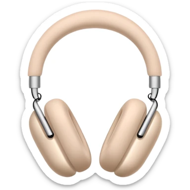 Airpods max light beige sticker