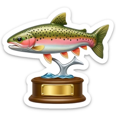 World’s smallest trout trophy sticker