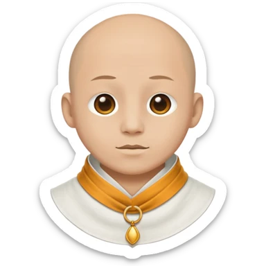 monk's collar sticker