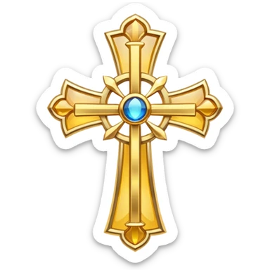 Eastern Orthodox cross. Transparent bakgrund. sticker