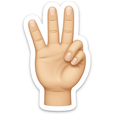 YVL emoji not to realistic make it look like an emoji hand Common Hand Position: The gesture often involves holding up the index finger and thumb to create an "L" shape, while the other fingers are curled down. make it look like an emoji sticker