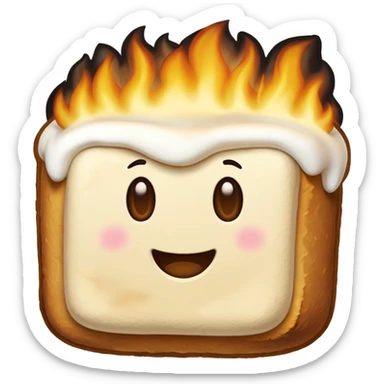Roasted marshmallow sticker
