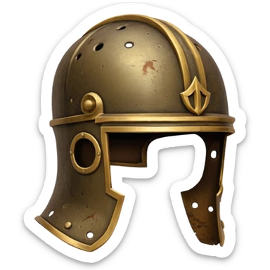 Old roman helmet sticker