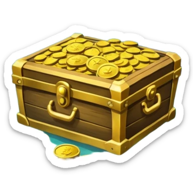 sunken treasure sticker