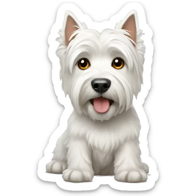 west highland wiht terrier sticker