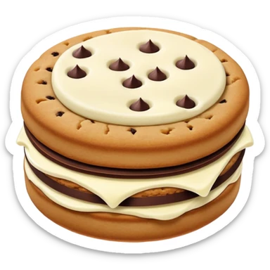 sandwich cookie with cream filling sticker