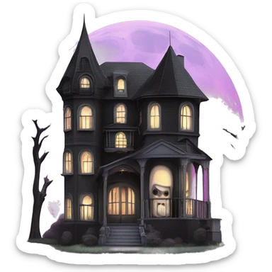 Darth Vader and Barbie’s seriously dusty disturbing disgusting ghostly haunted horror dream house mansion  sticker