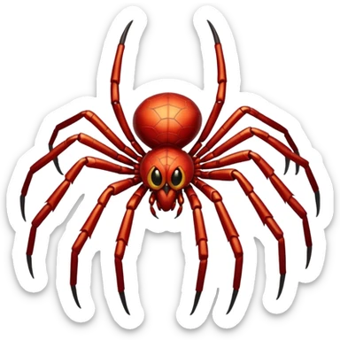 Combine a spider with a rooster (cock) sticker