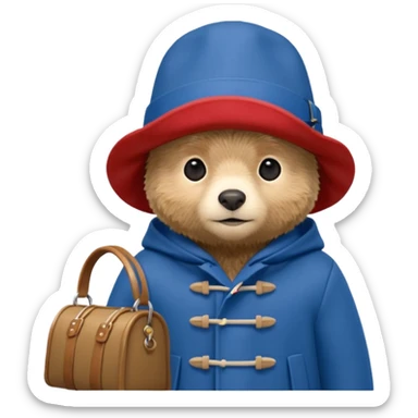 Paddington bear sticker