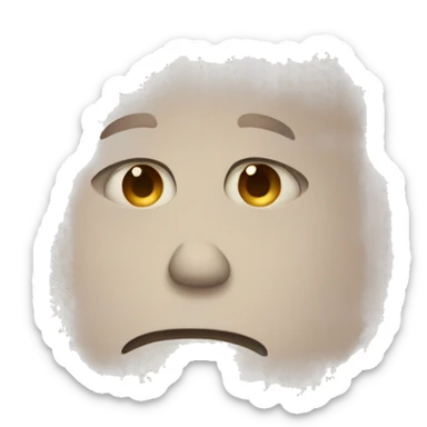 sad person tummy ace sticker