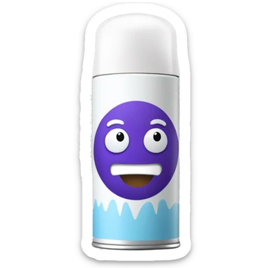 deodorant aerosol sticker