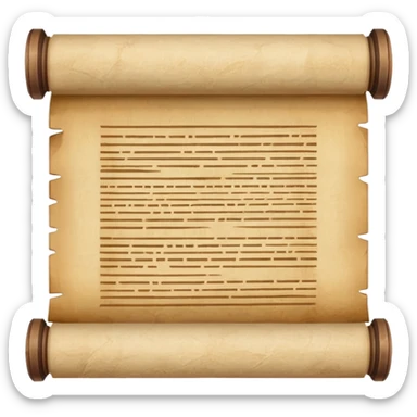 papyrus scroll sticker