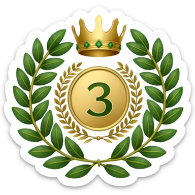 The number that took 23rd place was decorated with an imperial laurel wreath sticker
