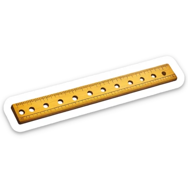 a ruler sticker
